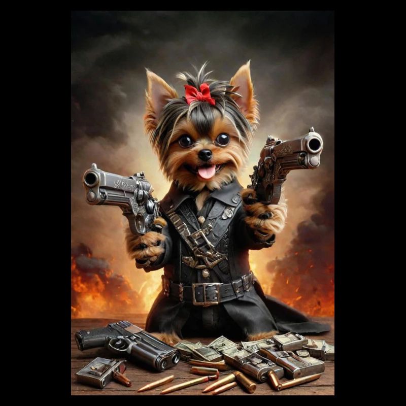 Yorkshire Terrier Hund - Bad Ass