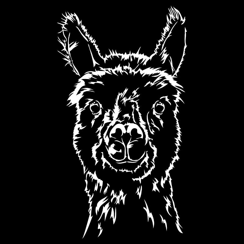 Funny Llama Portrait Animals Wilsigns