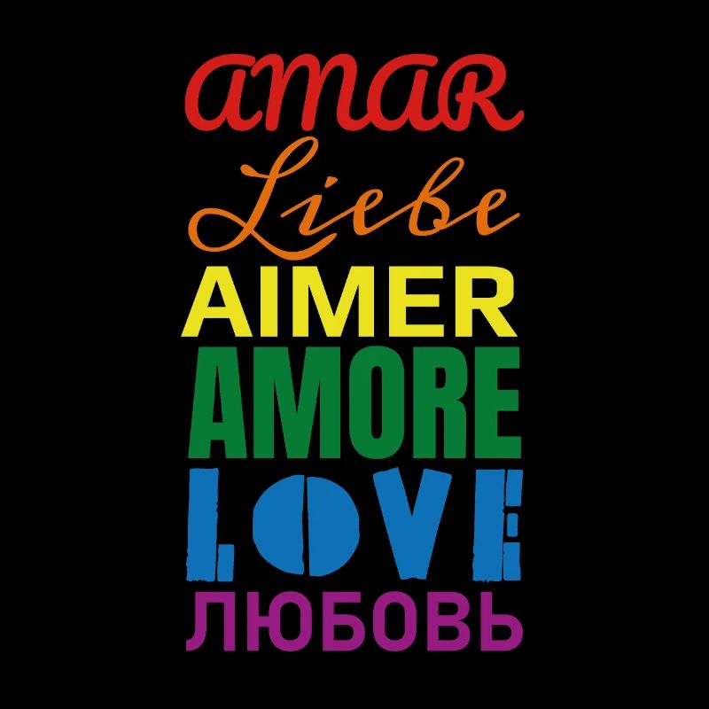 Liebe Regenbogen Sprachen