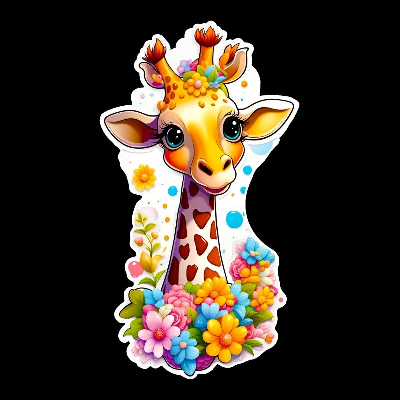 Mignon bébé girafe