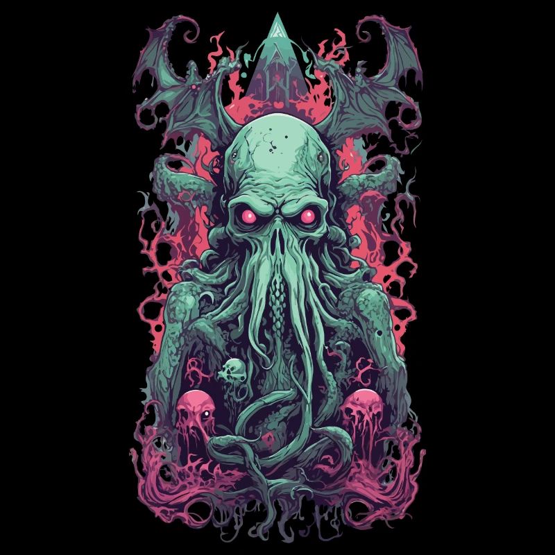 Gothic Demon Underworld Halloween Tentacle Monster
