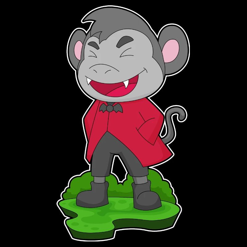 Monkey Halloween Vampire