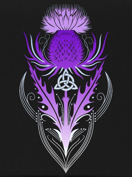 Thistle with Triquetra