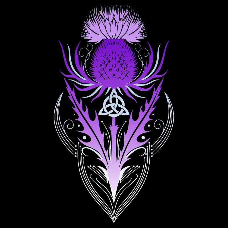 Distel mit Triquetra