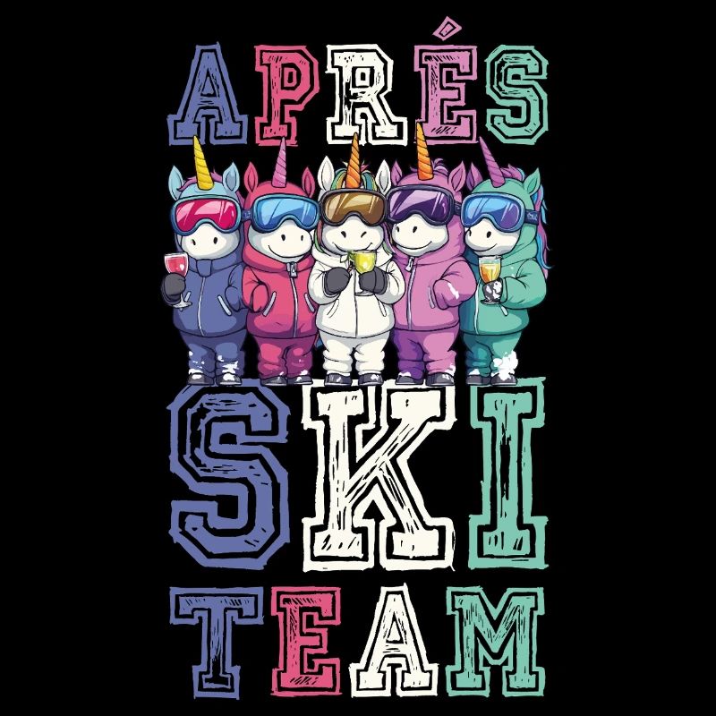Apres Ski Team Einhorn Lustig