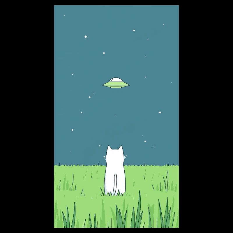 Cat and UFO