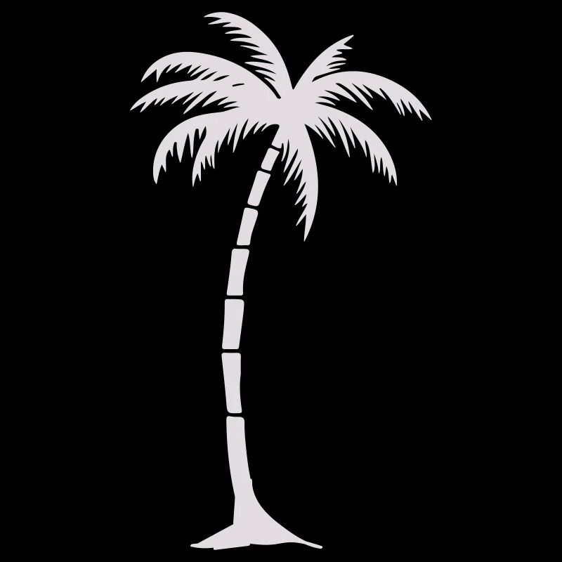 Tropical Palm Tree Silhouette