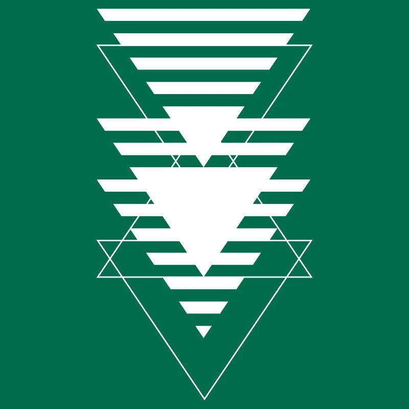 Layered Triangle Geometric Pattern