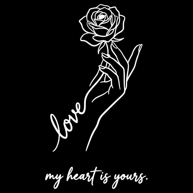 Valentine Rose - Mon cœur est à toi blanc