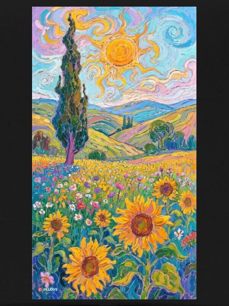 Sunflowers in Impressionism