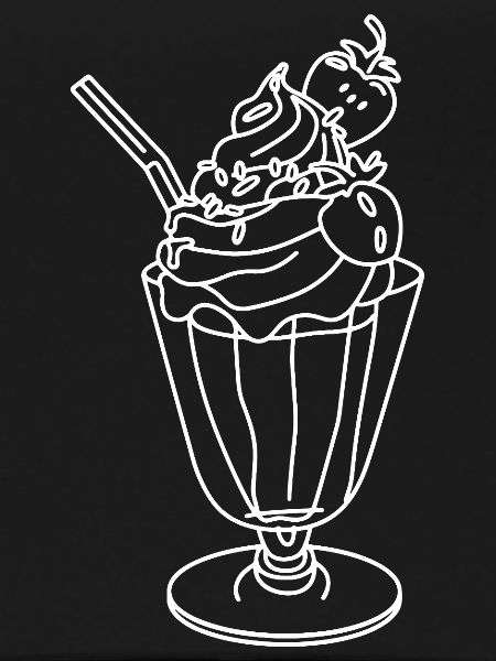 Eisbecher Skizze