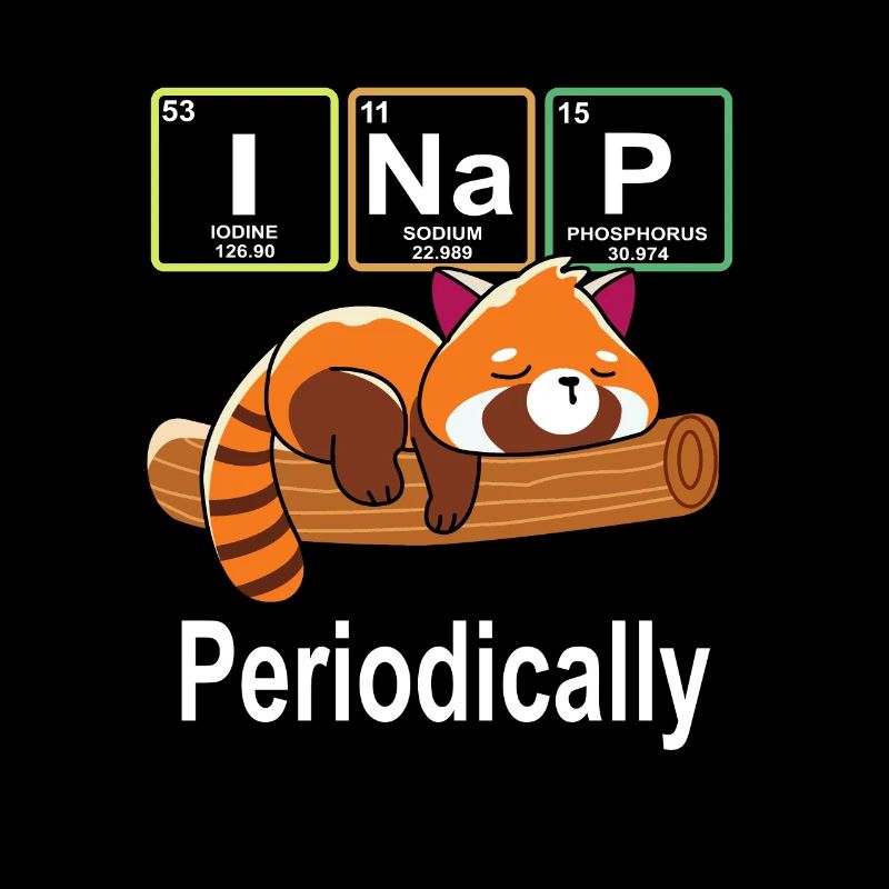 Rotes Panda T-Shirt I Nap