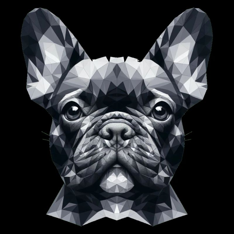 Bouledogue français polygonal