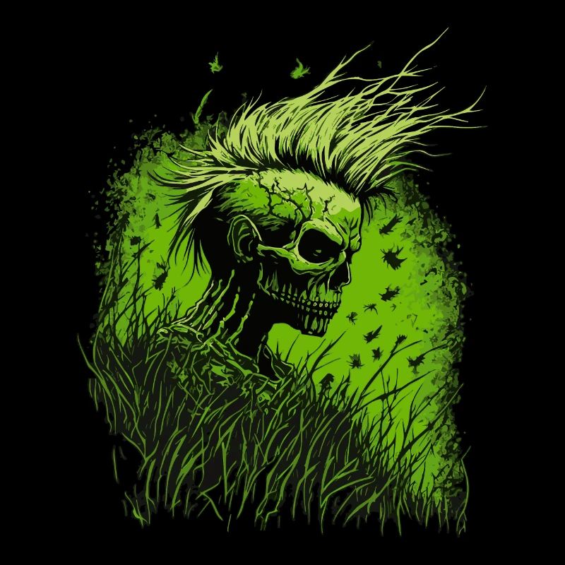 Horror Punk Zombie Mohawk