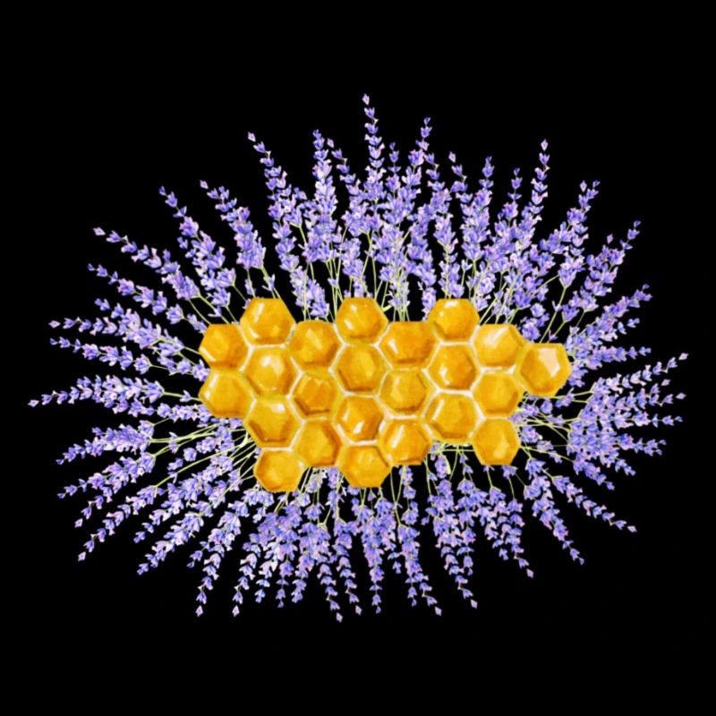 Nid d’abeille et lavande