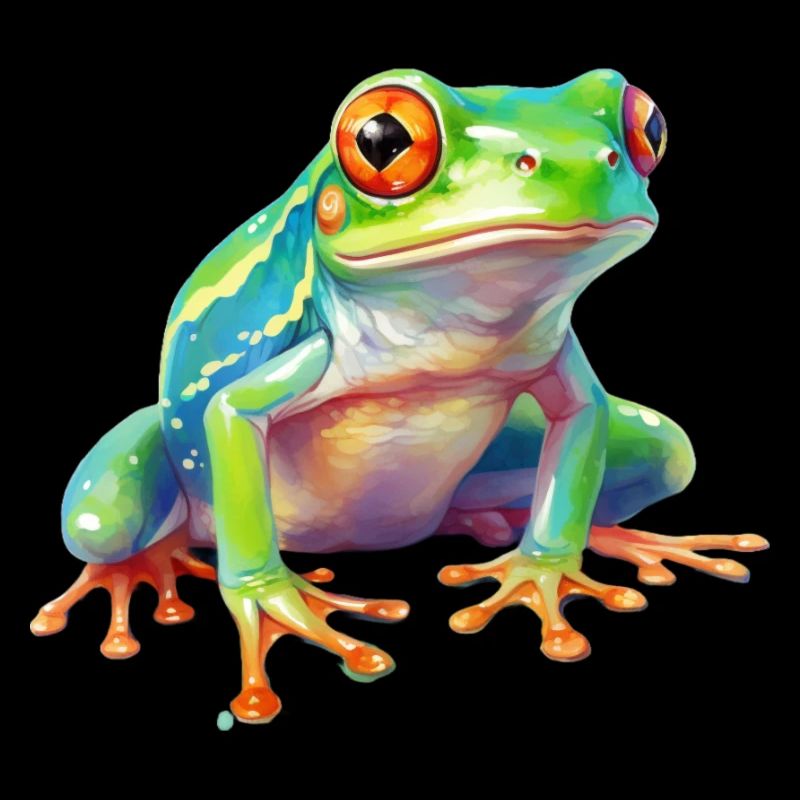 Wasserfarbe Frosch