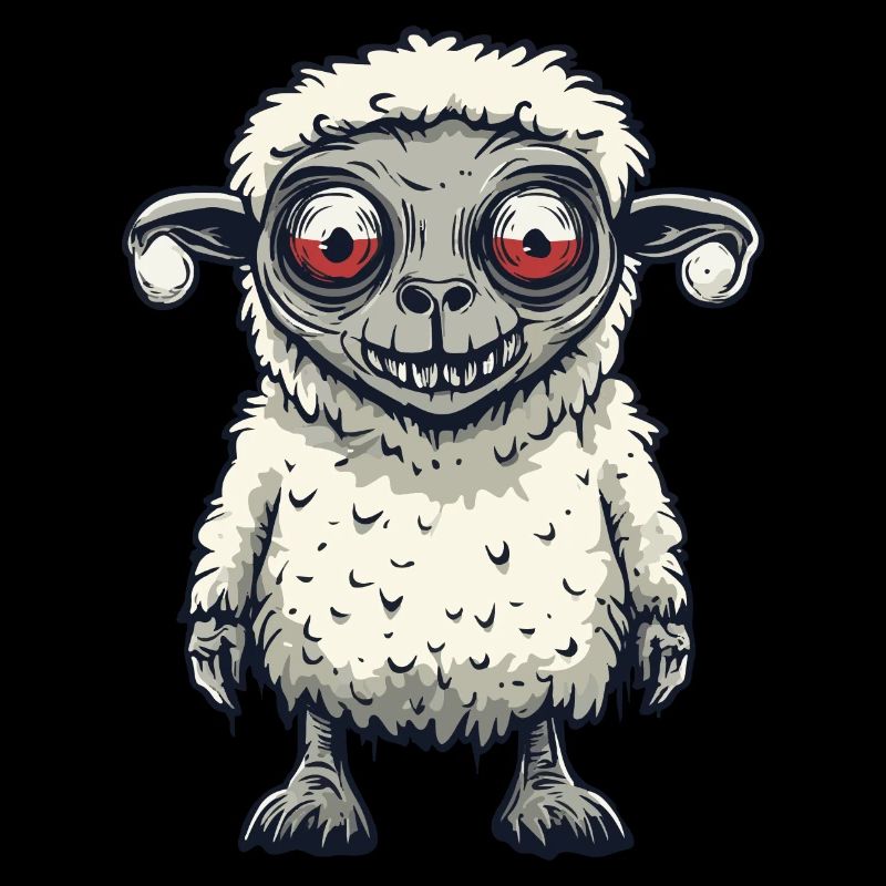Mouton Halloween Bande dessinée Drôle