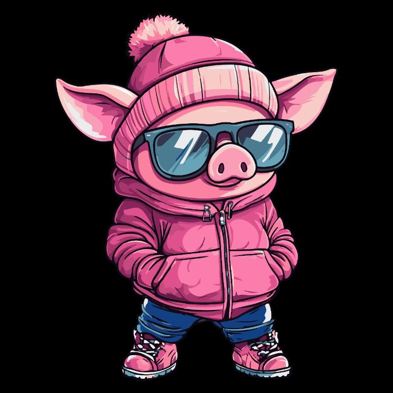 Cochon Bande dessinée cool