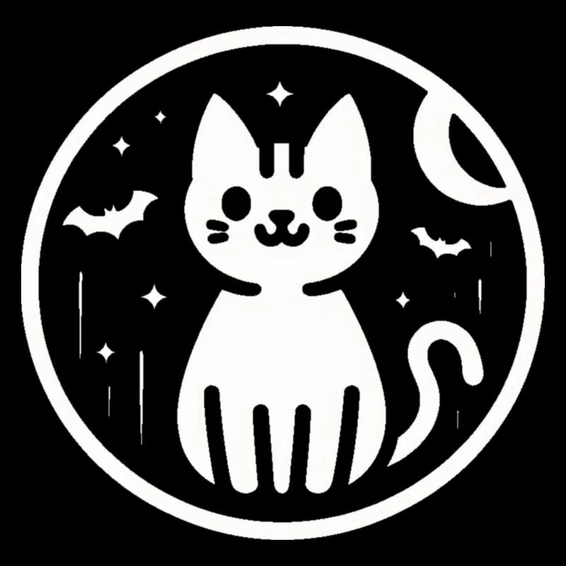 Chat Chauve-souris d’Halloween