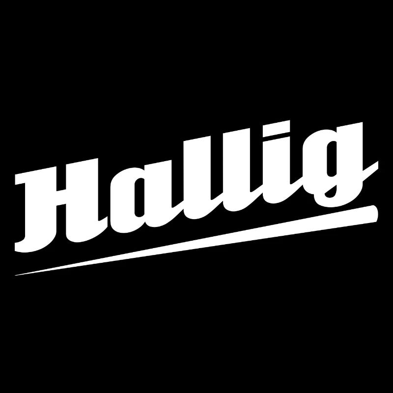 Hallig - Textdesign mit Stadtnamen