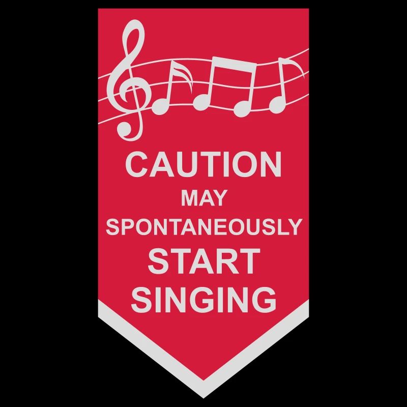 may spontaneously start singing