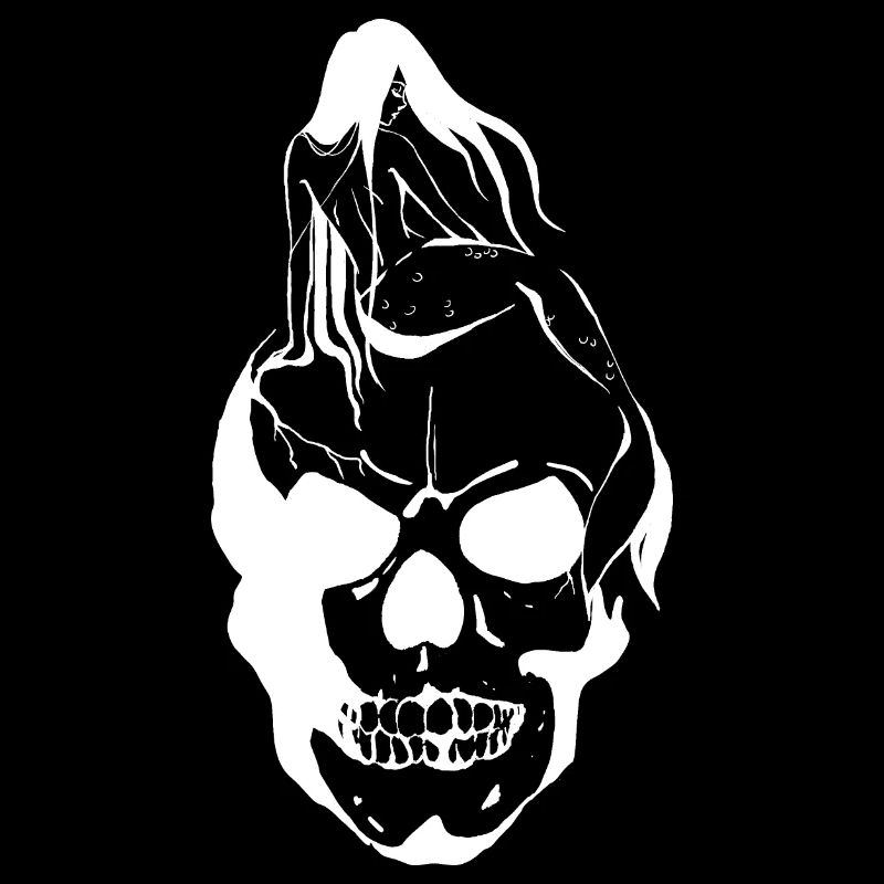 Mermaid on Skull