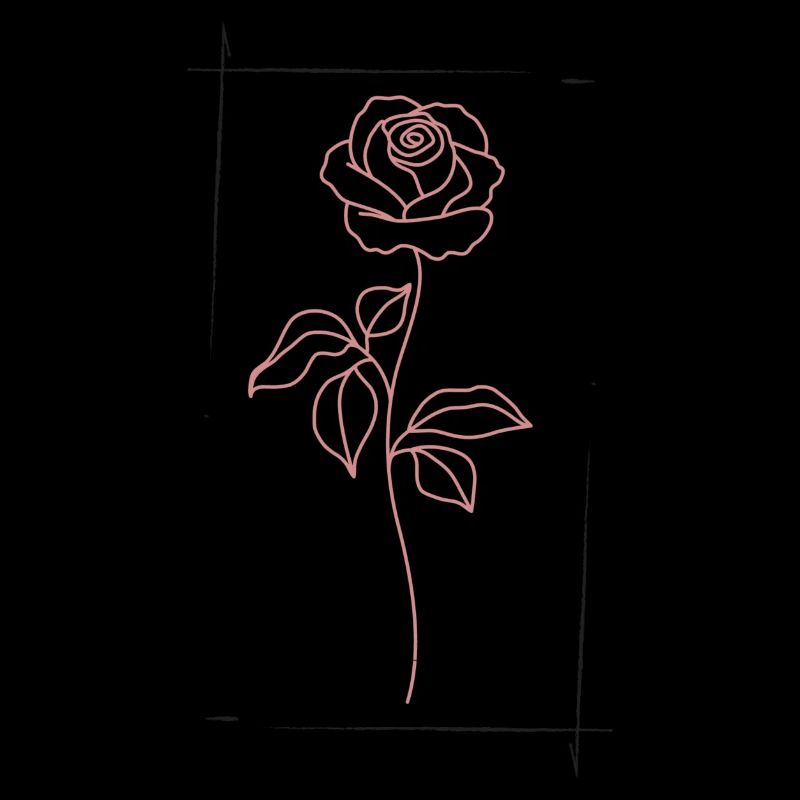 Rose lachsfarben mit Aufschrift "Beautiful" hinten