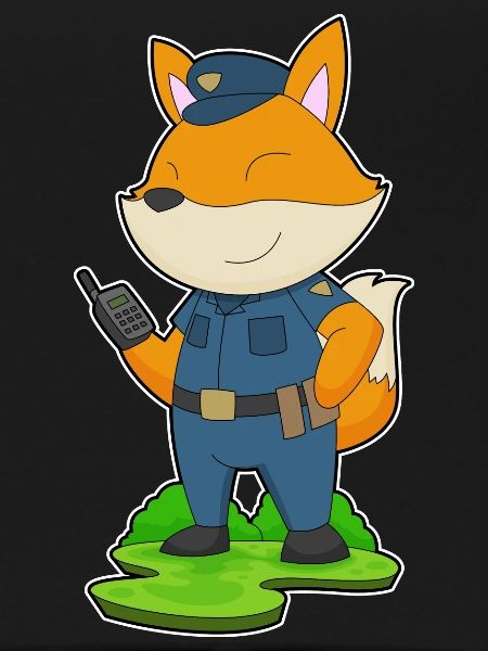 Fox Policeman Microphone Police