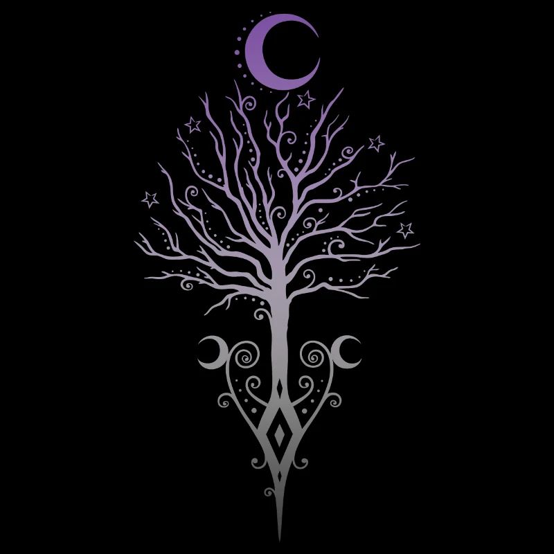 Occult Moon Tree Dark Autumn