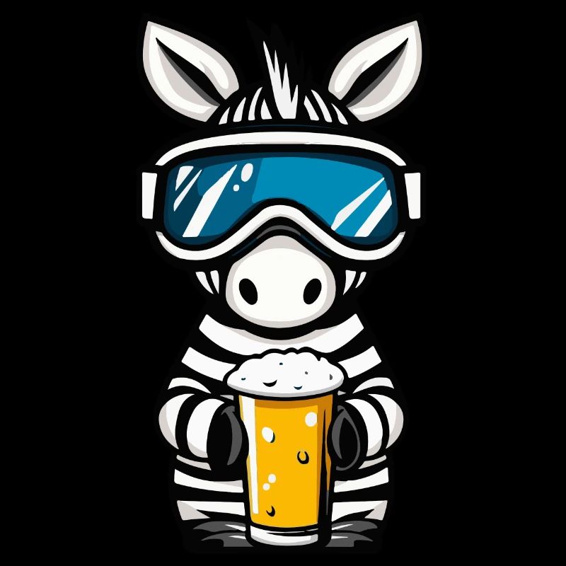 Zebra Ski Bier