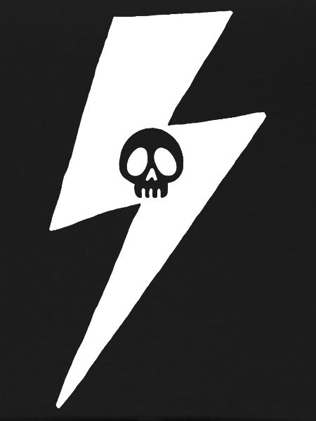 Skull and White Lightning