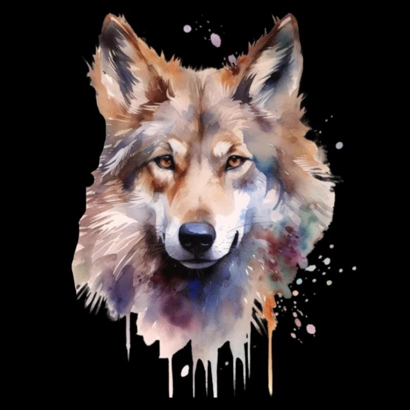 Watercolour Wolf
