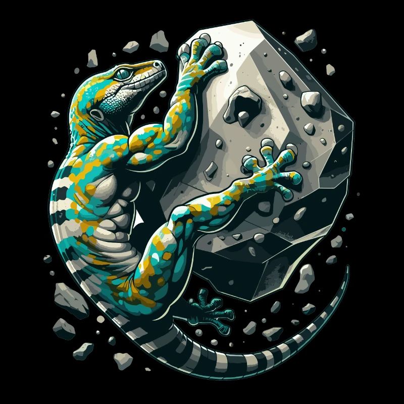 Bouldering Gecko Muscles cadeau