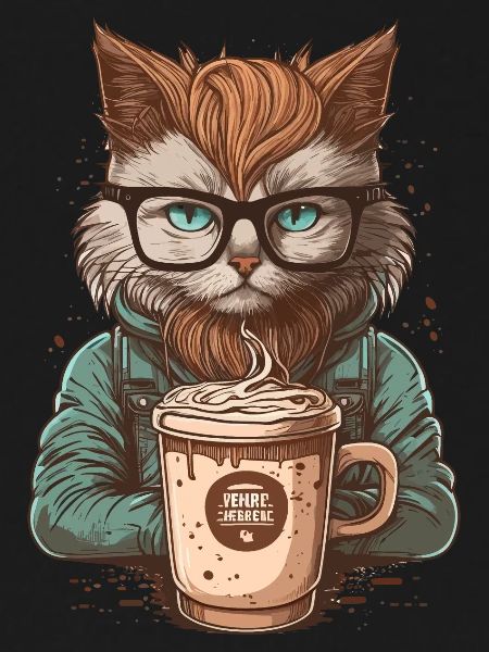Latte Loving Cat