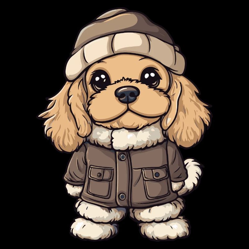 Cocker Spaniel Chien Hiver