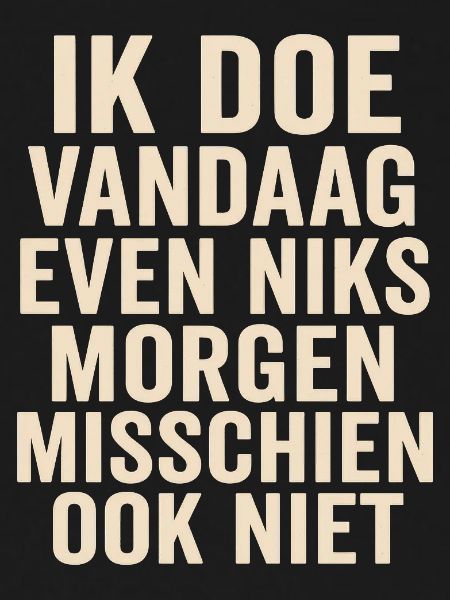 Nothing today, maybe tomorrow