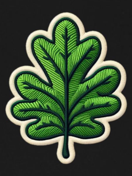 Grünes Blatt Patch