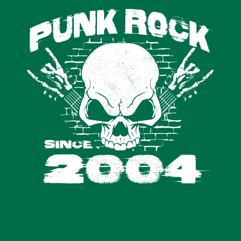 Punk Rock Since 2004 - Skull Rock Hands 20th