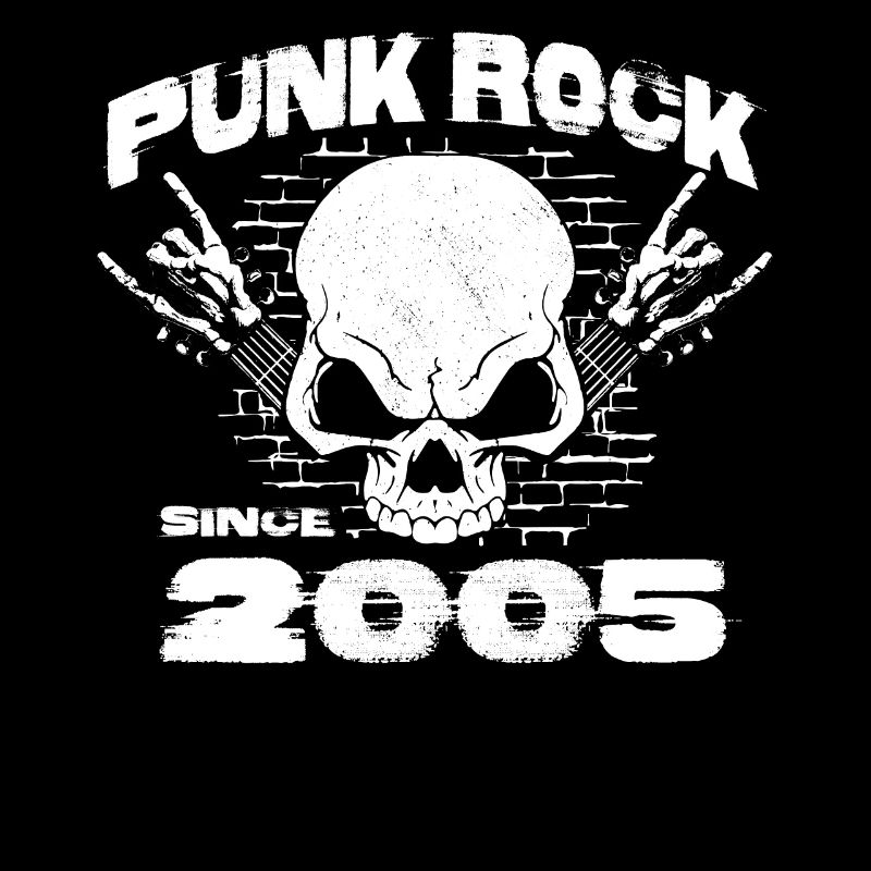 19th Birthday - Punk Rock Since 2005 Skull Rock