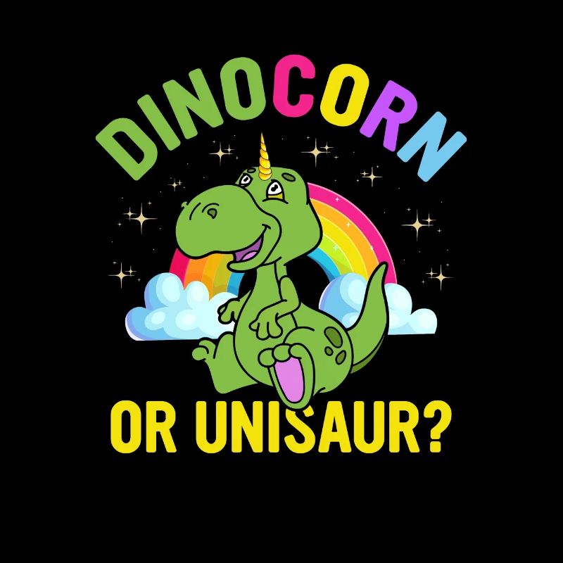 Funny Cute Dinosaur Unicorn - Dinocorn or Unisaure