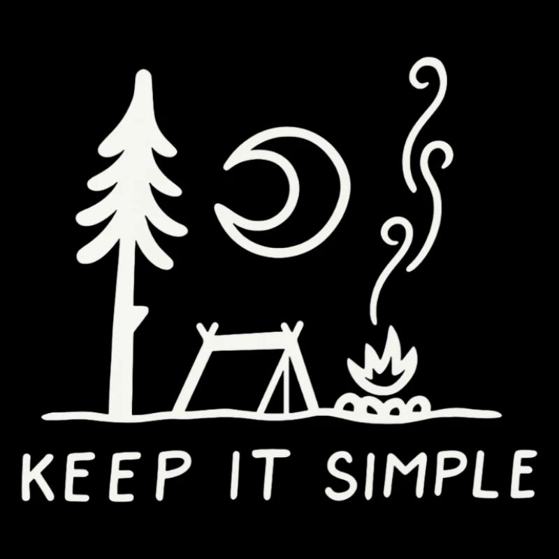 Minimal Camping Skizze: Keep It Simple