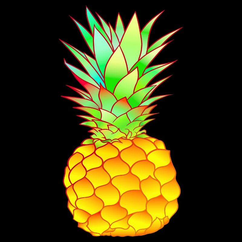 tropical pineapple colorful