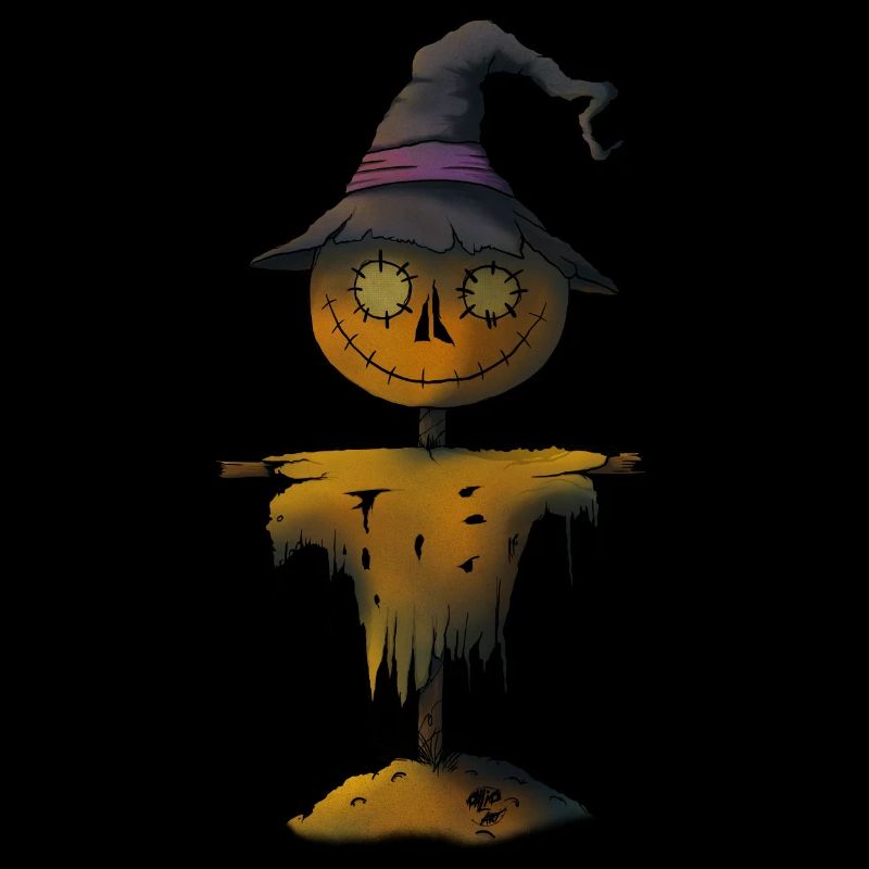 Pumpkin Scarecrow Witch