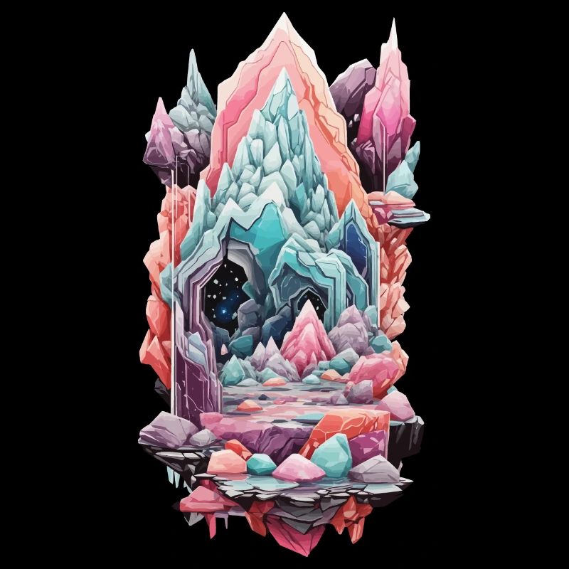 Geology Gemstone Geode Artwork Design