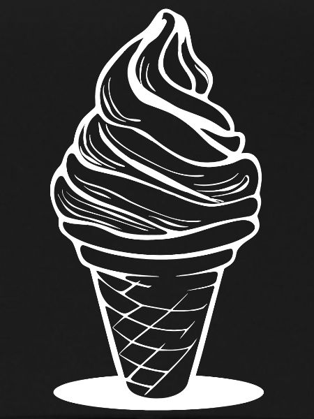 cream cone sketch
