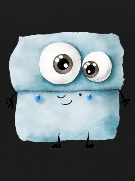 Cute monster drawing