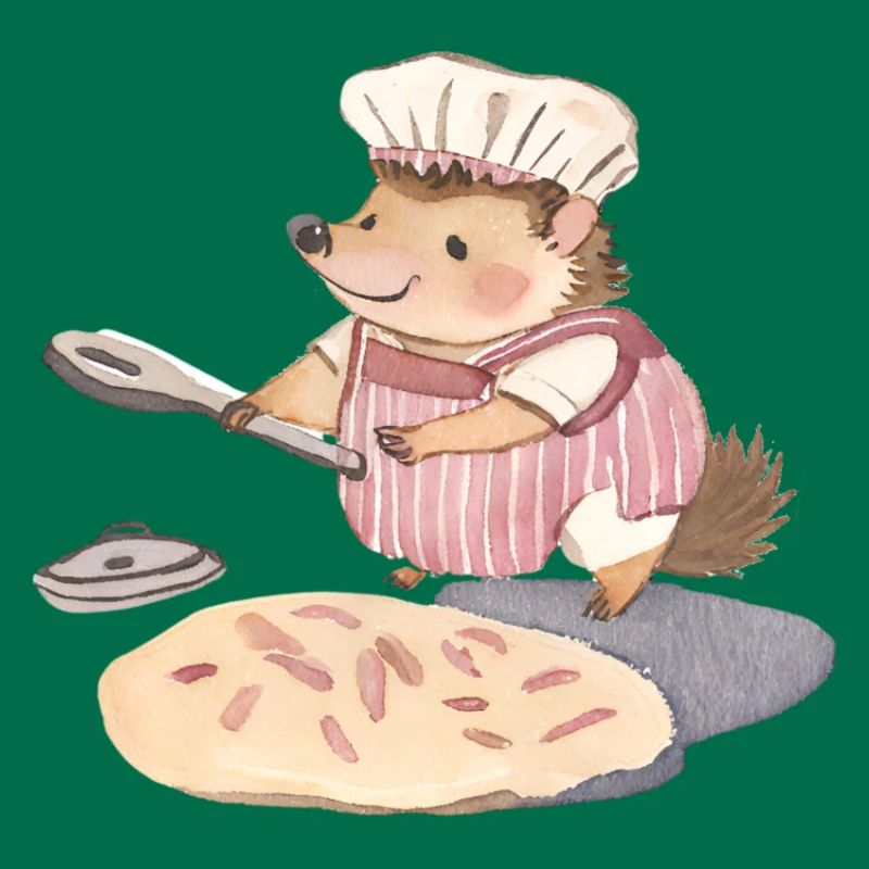 Cheerful Hedgehog Baker: Heartfelt Delights