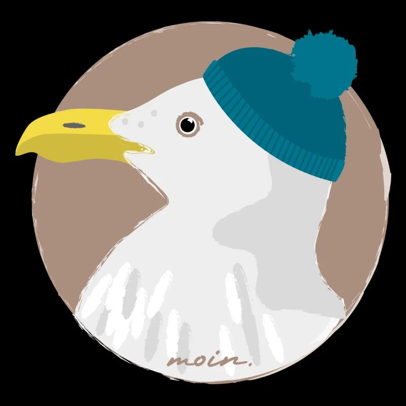 Möwe blaue Mütze | moin