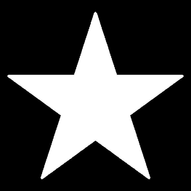 White Star auf schwarzem Hintergrund