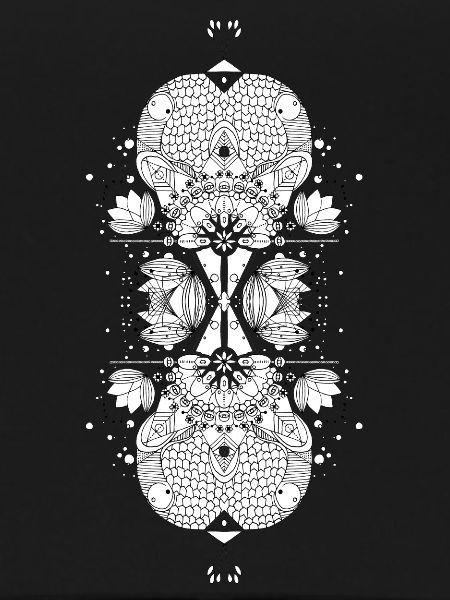 Water lily mandala